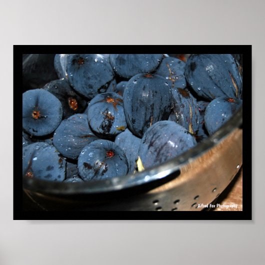 Vijgenfruit in vergiet poster (Voorkant)
