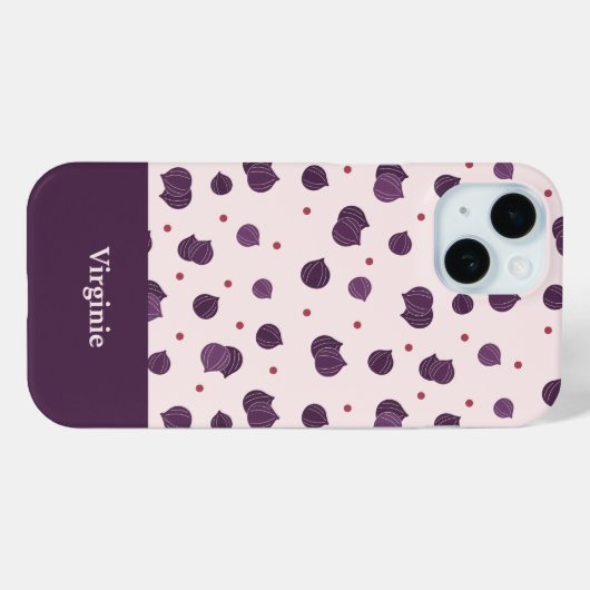 vijgenpatroon Case-Mate iPhone case (Achterkant (horizontaal))