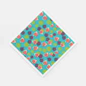 Vijgenpatroon voor zomer in mediterrane stijl   servet (Hoek)