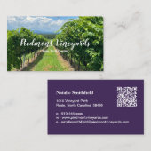 Vijnboomkaartmodel Visitekaartje (Voorkant / Achterkant)