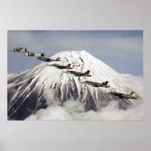 Vijters van Fuji Poster