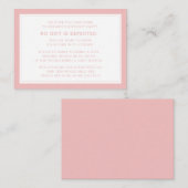 Vijver 5 Dollar Roze Wit Meisje Verjaardagsfeest Informatiekaartje (Voorkant / Achterkant)