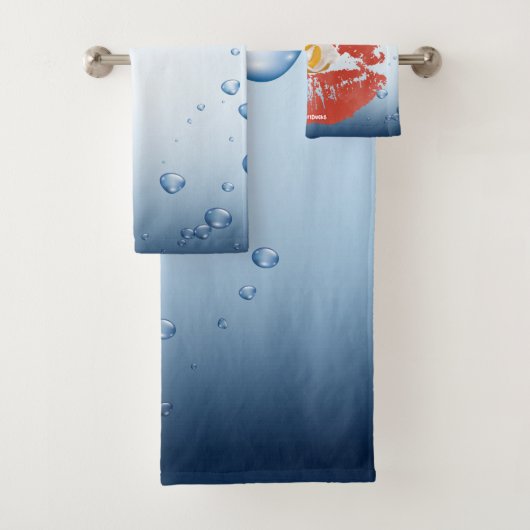 Vijver Bombshell - Vrouw rubberen eenden Bad Handdoek (Insitu)