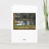 Vijver & Bomen/Vrolijke Herfst Kaart (Achterkant)