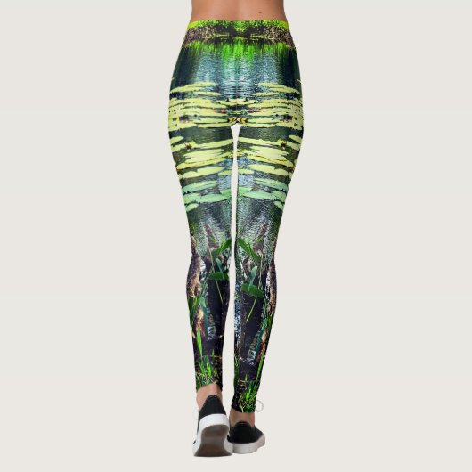 Vijver camouflage look pneumatophores leggings (Achterkant)