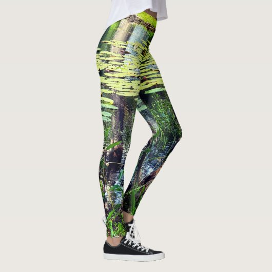 Vijver camouflage look pneumatophores leggings (Rechts)
