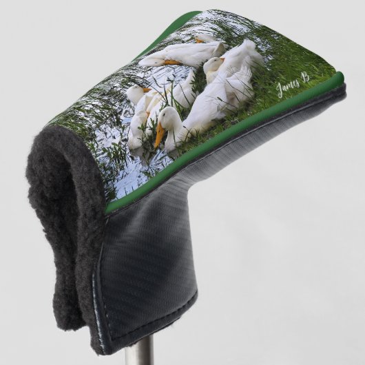 Vijver Eenden Wildlife Dieren Putter Golfheadcover (3/4 voorkant)