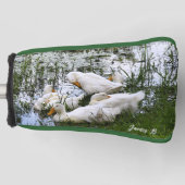 Vijver Eenden Wildlife Dieren Putter Golfheadcover (Voorkant)