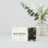 Vijver en bamboe | Kruidenaftakkingen Visitekaartje (Staand voorkant)