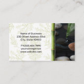 Vijver en bamboe | Kruidenaftakkingen Visitekaartje (Achterkant)