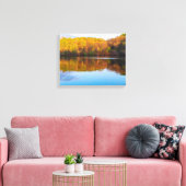 vijver en bosgebied van het marthaler park canvas afdruk (Insitu (Woonkamer))