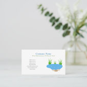 Vijver en natuurlijk zwembad visitekaartje (Staand voorkant)