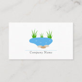 Vijver en natuurlijk zwembad visitekaartje (Achterkant)