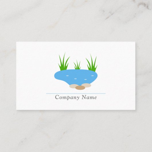 Vijver en natuurlijk zwembad visitekaartje (Achterkant)