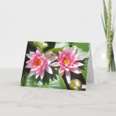 Vijver Lillies Notecard Kaart (Voorkant)