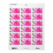 Vijver Lotus Rust Namaste Leeg Adres Etiket (Full Sheet)