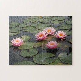 Vijver met lelies legpuzzel