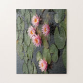 Vijver met lelies legpuzzel (Verticaal)