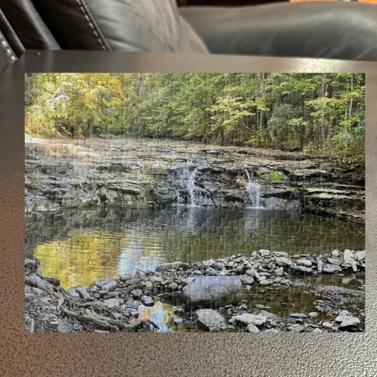 Vijver met waterval Puzzel