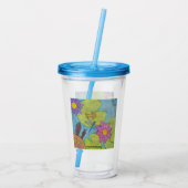 Vijver Scene - Acrilische Beker (Achterkant)