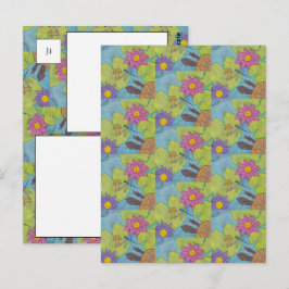 Vijver Scene - Ansichtkaart Briefkaart