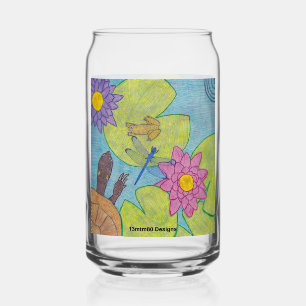 Vijver Scene - Glas Kan