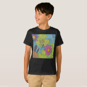 Vijver Scene (levendig) - Jongens Basic T-Shirt (Voorkant volledig)