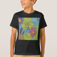 Vijver Scene (levendig) - Jongens Basic T-Shirt