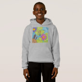 Vijver Scene (levendig) - Jongens Hoodie (Voorkant volledig)