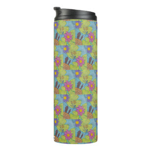 Vijver Scene (patroon) - Thermische Tumbler Thermosbeker