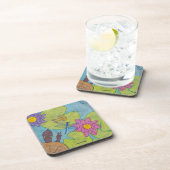 Vijver Scene - Plastic Coaster Bier Onderzetter (Rechterzijde)