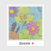 Vijver Scene - Sticker (Vel)