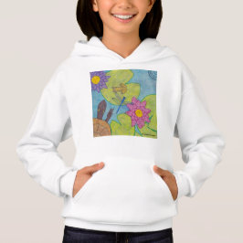 Vijver Scene (wit) - Meisje Hoodie