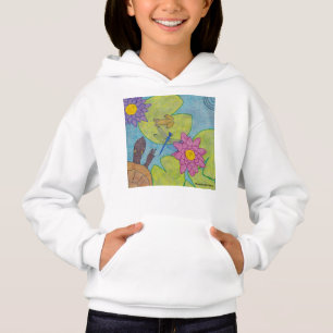 Vijver Scene (wit) - Meisjes Hoodie
