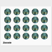 Vijver Sentinel -  Ronde Sticker (Vel)