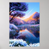 Vijver van etherische rust poster (Voorkant)