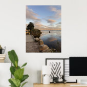 Vijver Waterscape Zonsondergang Foto Poster (Thuiskantoor)