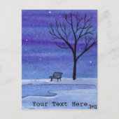 vijverbank briefkaart (Voorkant)