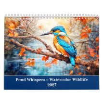 Vijverdampen – Watercolor Dierenkalender