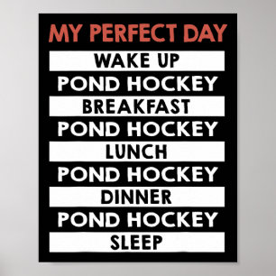 Vijverhockey Mijn Perfecte Dag Speler Dagrutine Poster
