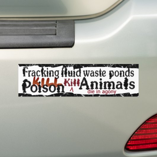 vijvers doden bumpersticker (Op auto)