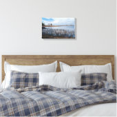 vijvers en moerassen bij Necedah Canvas Afdruk (Insitu (Slaapkamer))