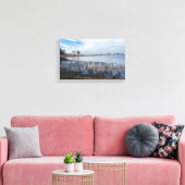 vijvers en moerassen bij Necedah Canvas Afdruk (Insitu (Woonkamer))
