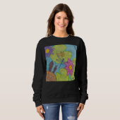 Vijverscène (levendig) - Dames sweatshirt (Voorkant volledig)