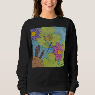 Vijverscène (levendig) - Dames sweatshirt