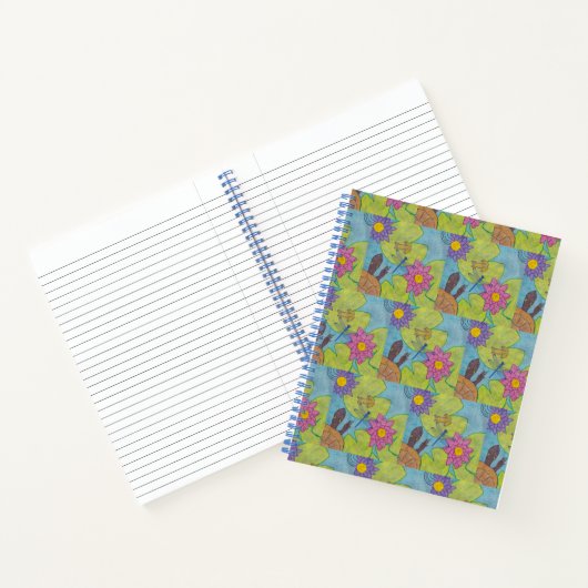 Vijverscène (patroon) - Notitieboek (Binnen)