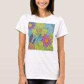 Vijverscène (wit) - Dames Basic T-Shirt (Voorkant)
