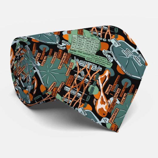 Vijvervis en anesthesie Studie Opmerkingen Stropdas (Opgerold)