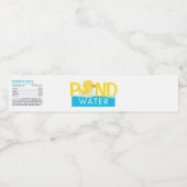 Vijverwater Waterverf Rubber Duck Waterfles Etiket (Enkel label)