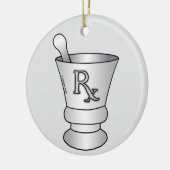 Vijzel Stampers Keramisch Ornament (Links)